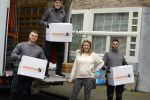 Amsterdam 18 januari 2022
Laurien Verstraten aan het verhuizen naar haar nieuwe huis . Ze heeft net vorige week een baby gekregen.