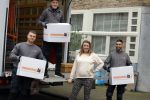 Amsterdam 18 januari 2022
Laurien Verstraten aan het verhuizen naar haar nieuwe huis . Ze heeft net vorige week een baby gekregen.