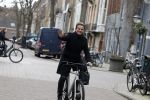 Amsterdam 8 februari 2022
Leco v Zadelhoff op zijn electrische v Moof fiets in amsterdam zuid
