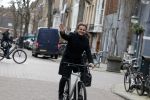 Amsterdam 8 februari 2022
Leco v Zadelhoff op zijn electrische v Moof fiets in amsterdam zuid