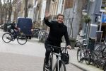 Amsterdam 8 februari 2022
Leco v Zadelhoff op zijn electrische v Moof fiets in amsterdam zuid