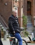 Amsterdam 2 februari 2022
Maarten Spanjer op de fiets in Amsterdam zuid