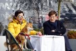 Amsterdam 30 januari 2022
Mark Baanders met zijn vader en zijn hond op terras in Amsterdam Zuid.