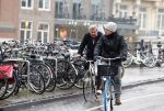 Amsterdam 19 januari 2022
Michiel Romeijn op de fiets in het centrum van Amsterdam.