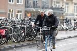 Amsterdam 19 januari 2022
Michiel Romeijn op de fiets in het centrum van Amsterdam.