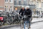 Amsterdam 19 januari 2022
Michiel Romeijn op de fiets in het centrum van Amsterdam.