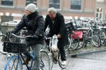 Amsterdam 19 januari 2022
Michiel Romeijn op de fiets in het centrum van Amsterdam.