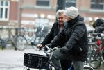 Amsterdam 19 januari 2022
Michiel Romeijn op de fiets in het centrum van Amsterdam.