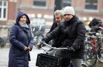 Amsterdam 19 januari 2022
Michiel Romeijn op de fiets in het centrum van Amsterdam.