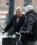 Amsterdam 19 januari 2022
Michiel Romeijn op de fiets in het centrum van Amsterdam.