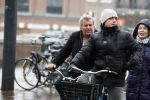 Amsterdam 19 januari 2022
Michiel Romeijn op de fiets in het centrum van Amsterdam.