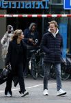 Amsterdam 29 januari 2022
Monica Geuze en haar vriend Robbert Kroese wandelnd door Amsterdam zuid.