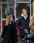Amsterdam 29 januari 2022
Monica Geuze en haar vriend Robbert Kroese wandelnd door Amsterdam zuid.