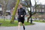 Amsterdam 14 januari 2022
Patrick Martens hard lopend in het Oosterpark in Amsterdam.