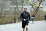 Amsterdam 14 januari 2022
Patrick Martens hard lopend in het Oosterpark in Amsterdam.