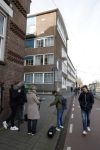 Amsterdam 15 februari 2022
Pers voor het politieburo Lijnbaansgracht waar Lil Kleine en Glennis Grace zitten