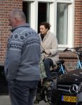 Amsterdam 13 februari 2022
Prinses Marilene op de fiets in Amsterdam zuid.