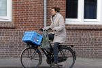 Amsterdam 13 februari 2022
Prinses Marilene op de fiets in Amsterdam zuid.