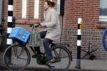 Amsterdam 13 februari 2022
Prinses Marilene op de fiets in Amsterdam zuid.