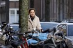 Amsterdam 13 februari 2022
Prinses Marilene op de fiets in Amsterdam zuid.