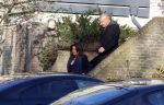 Mijdrecht 10 januari 2022
Rachel hazes en Klaas Otto vertrekken bij het huis van Rachel