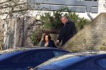 Mijdrecht 10 januari 2022
Rachel hazes en Klaas Otto vertrekken bij het huis van Rachel