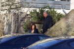 Mijdrecht 10 januari 2022
Rachel hazes en Klaas Otto vertrekken bij het huis van Rachel