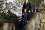 Mijdrecht 10 januari 2022
Rachel hazes en Klaas Otto vertrekken bij het huis van Rachel