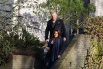 Mijdrecht 10 januari 2022
Rachel hazes en Klaas Otto vertrekken bij het huis van Rachel