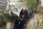 Mijdrecht 10 januari 2022
Rachel hazes en Klaas Otto vertrekken bij het huis van Rachel