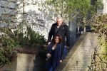 Mijdrecht 10 januari 2022
Rachel hazes en Klaas Otto vertrekken bij het huis van Rachel