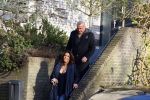 Mijdrecht 10 januari 2022
Rachel hazes en Klaas Otto vertrekken bij het huis van Rachel