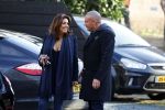 Mijdrecht 10 januari 2022
Rachel hazes en Klaas Otto vertrekken bij het huis van Rachel
