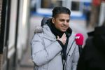 Amsterdam 19 januari 2022
Cabaretiers Bert Visscher en Jochem Myer tijdens de landelijke protestactie Kapsalon Theater in de Kleine Komedie. De cultuursector komt in actie tegen de coronamaatregelen. Tientallen theaters in heel Nederland  zijn omgebouwd tot een kapsalon. Rayen Panday
