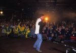 6 Februari 1995 Rene v Gijp optredend met het karnavalsliedje 