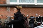 Amsterdam 29 januari 2022
Tatum Dagelet op de fiets in Amsterdam zuid
