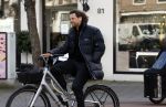 Amsterdam 11 februari 2022
Thomas Dekker op zijn fiets in AMSTERDAM.