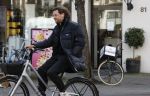 Amsterdam 11 februari 2022
Thomas Dekker op zijn fiets in AMSTERDAM.