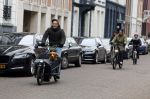 Amsterdam 15 januari 2022
Tim Oliehoek met zijn hond in bakfiets in Amsterdam zuid