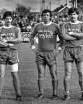 Overpelt 1982
Oud PSV-er Willy v d Kuylen spelend voor vv Overpelt in Belgie met Tommy Smolders en Willy Scheepers