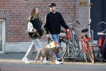 Amsterdam 13 februari 2023
Davy Klaassen met vriendin en hond in Amsterdam zuid