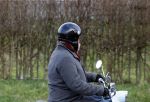 Amsterdam 4 februari 2023
Herdenkingsdienst/Begrafenis Heddy Lester.
Frits Huffnagel kwam op de scooter