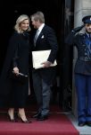 Amsterdam 18 januari 2023
De tweede dag van de nieuwjaarsreceptie van Koning Willem Alexander en koningin Maxima op het paleis op de Dam. Ook prinses Beatrix was weer aanwezig.