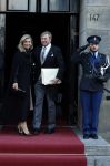 Amsterdam 18 januari 2023
De tweede dag van de nieuwjaarsreceptie van Koning Willem Alexander en koningin Maxima op het paleis op de Dam. Ook prinses Beatrix was weer aanwezig.