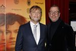 Baarn 28 januari 2023
Premiere liedjes Robert Long in de speeldoos in Baarn.
Kristof Rutsaert (partner Robert Long) met zijn nieuwe partner