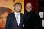 Baarn 28 januari 2023
Premiere liedjes Robert Long in de speeldoos in Baarn.
Kristof Rutsaert (partner Robert Long) met zijn nieuwe partner