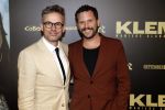 Amsterdam 30 januari 2023
Premiere Klem in Tuschinski met in de hoofdrollen Georgina Verbaan Barry Atsma Jacob Derwig Claudia Vismara Antonio Rampino Zoe Cusell Yenthe Bos en Marie  Mae v Zuilen. Patrick Martens met zijn vriend