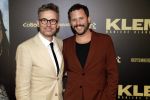 Amsterdam 30 januari 2023
Premiere Klem in Tuschinski met in de hoofdrollen Georgina Verbaan Barry Atsma Jacob Derwig Claudia Vismara Antonio Rampino Zoe Cusell Yenthe Bos en Marie  Mae v Zuilen. Patrick Martens met zijn vriend