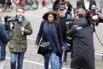 Utrecht 9 februari 2023
Kort geding Roxeanne Hazes vs. Rachel Hazes.  Roxeanne Hazes haar advocaat Maarten Kox (l) komt aan bij de rechtbank in Utrecht. Naast hem loopt ex advocaat Mr Tomlow en erachter Marieke v Beek en Robert Arjan Israel met vriendin