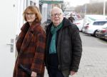 Amsterdam 4 februari 2023
Herdenkingsdienst/Begrafenis Heddy Lester.
Rob v d Meeberg met zijn vrouw